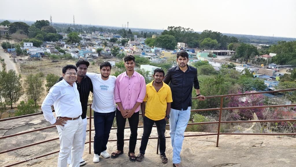 Students on a hiking trip.